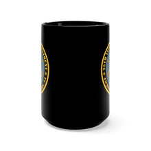 Load image into Gallery viewer, Black Mug 15oz - Army - 25th Infantry Regiment - Jackson Barracks, LA - Buffalo Soldiers w Inf Branch
