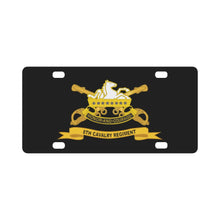 Load image into Gallery viewer, Army - 8th Cavalry Regiment w Br - Ribbon Classic License Plate
