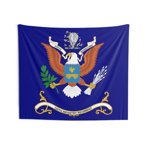 Indoor Wall Tapestries - 120th Infantry Regiment - VIRTUS INCENDIT VIRES - Regimental Colors Tapestry