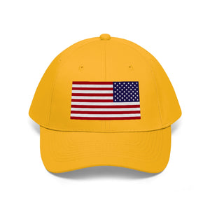 Unisex Twill Hat - United States Flag Hat - Direct to Garment (DTG) - Printed