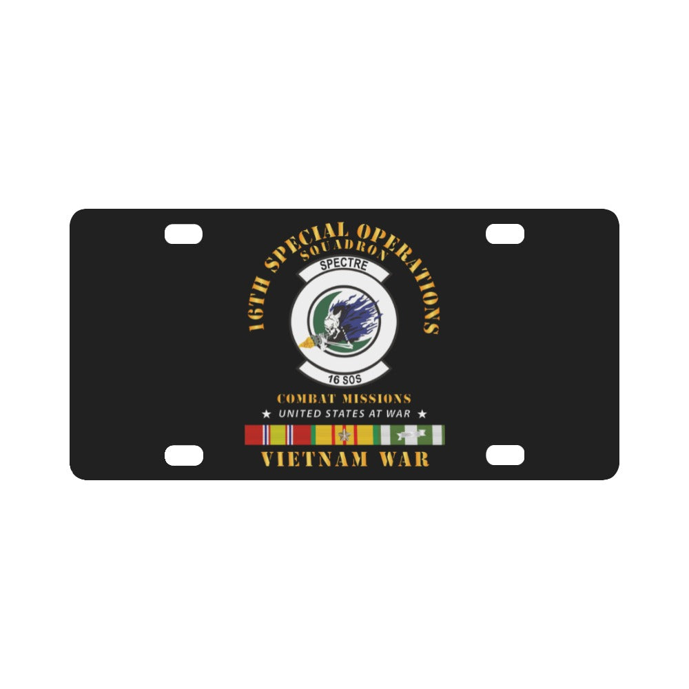 SOF - 16th SOS - Combat Missions w VN SVC Classic License Plate