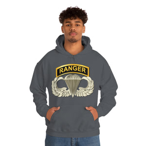 Unisex Heavy Blend Hooded Sweatshirt - SOF - Airborne Badge - Ranger Tab