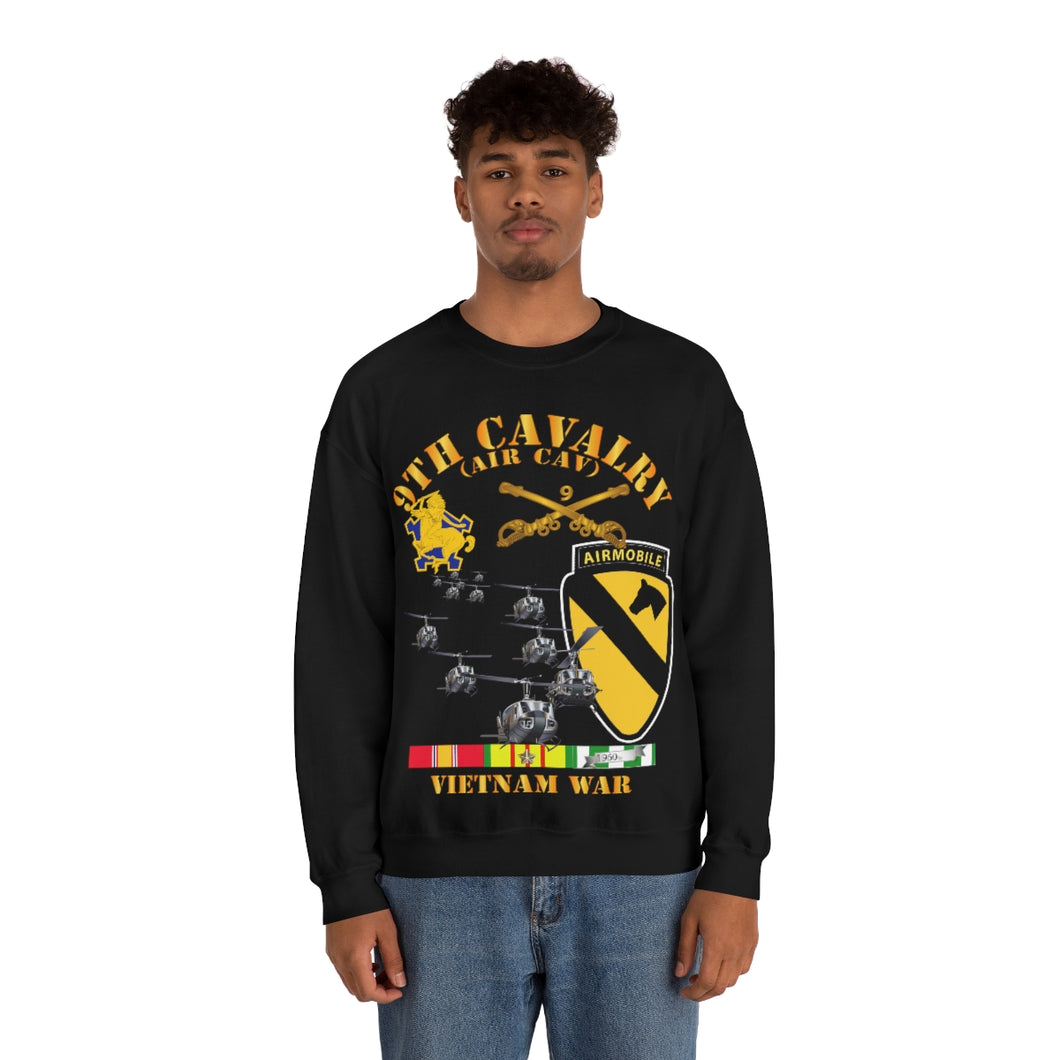 Unisex Heavy Blend Crewneck Sweatshirt - Army - 9th Cavalry (Air Cav) - 1st Cav Division w SVC