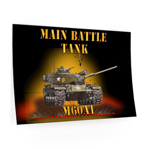 Wall Decals - Main Battle Tank - M60A1 w Fire- Right Face