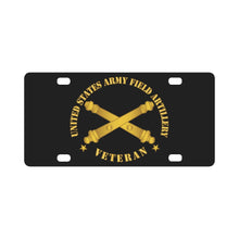 Load image into Gallery viewer, Army - US Army Field Arty Vet w Branch Classic License Plate
