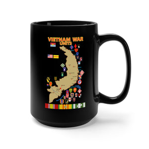 Black Mug 15oz - Map - Vietnam Units - 3 wo DS