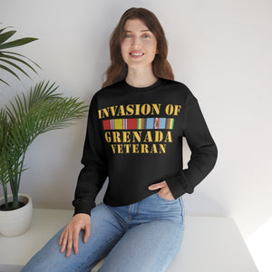 Unisex Heavy Blend Crewneck Sweatshirt - Army - Grenada Invasion Veteran w EXP SVC