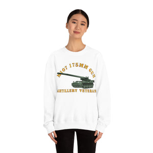 Unisex Heavy Blend Crewneck Sweatshirt - Army - M107 - 175mm Gun - Artillery Veteran