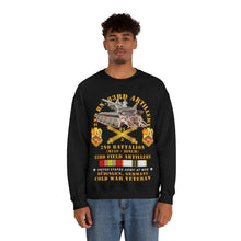 Load image into Gallery viewer, Unisex Heavy Blend Crewneck Sweatshirt - Army - 2nd Bn 83rd Artillery w M110 - Budingen Germany w COLD SVC
