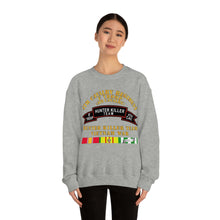 Load image into Gallery viewer, Unisex Heavy Blend Crewneck Sweatshirt - Army - F Troop, 4th Cavalry, Hunter Killer Team, Vietnam War with Vietnam Service Ribbons
