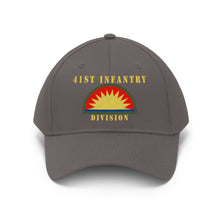 Load image into Gallery viewer, Army - 41st Infantry Division X 300 - Hat - Unisex Twill Hat - Direct to Garment (DTG) Printed
