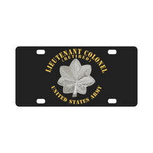 Load image into Gallery viewer, Army - Lieutenant Colonel - LTC - Retired - V1 Classic License Plate
