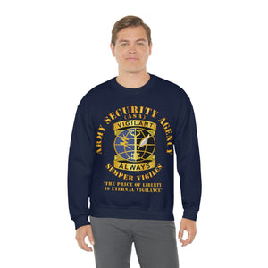 Unisex Heavy Blend Crewneck Sweatshirt - Army Security Agency - DUI - Always Vigilante