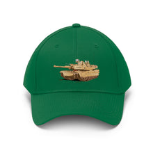 Load image into Gallery viewer, Twill Hat - Army - Main Battle Tank - M1A1 - Hat - Direct to Garment (DTG) - Printed
