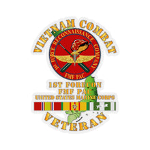 Load image into Gallery viewer, Kiss-Cut Stickers - USMC - Vietnam Combat Veteran - 1st Force Recon Co - FMFPAC
