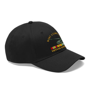 Twill Hat - Army - M107 - 175mm Gun - Vietnam Vet w VN SVC - Hat - Direct to Garment (DTG) - Printed