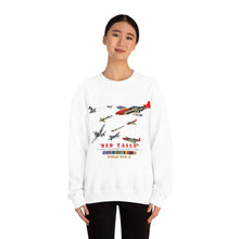 Load image into Gallery viewer, Unisex Heavy Blend Crewneck Sweatshirt - Army - AAC - 332nd Fighter Group - Red Tails - At War
