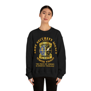 Unisex Heavy Blend Crewneck Sweatshirt - Army Security Agency - DUI - Always Vigilante