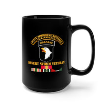 Load image into Gallery viewer, Black Mug 15oz - Army - 101st Airborne Division - Desert Storm Veteran
