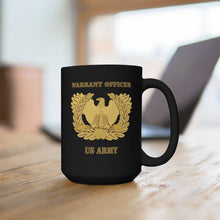 Load image into Gallery viewer, Black Mug 15oz - Army - Emblem - Warrant Officer
