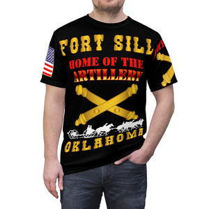 Unisex AOP - Fort Sill, Home of the Artillery - Veteran with Horse Caisson