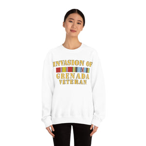 Unisex Heavy Blend Crewneck Sweatshirt - Army - Grenada Invasion Veteran w EXP SVC