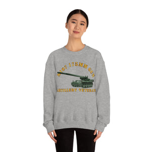 Unisex Heavy Blend Crewneck Sweatshirt - Army - M107 - 175mm Gun - Artillery Veteran