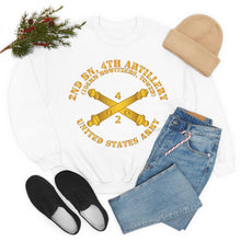 Load image into Gallery viewer, Unisex Heavy Blend Crewneck Sweatshirt - Army - 2nd Bn 4th Field Artillery Regt - 105mm w Arty Br
