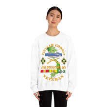 Load image into Gallery viewer, Unisex Heavy Blend Crewneck Sweatshirt - Vietnam Combat Infantry Veteran w 4th Inf Div SSI V1
