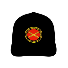 Load image into Gallery viewer,  US Army Field Artillery Ft SIll Ok w Branch - AOP - Print Unisex Adjustable Curved Bill Baseball Hat
