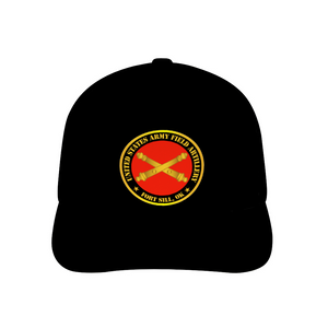  US Army Field Artillery Ft SIll Ok w Branch - AOP - Print Unisex Adjustable Curved Bill Baseball Hat