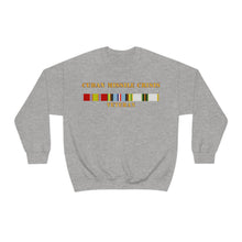 Load image into Gallery viewer, Unisex Heavy Blend Crewneck Sweatshirt - Navy - Cuban Missile Crisis w AFEM COLD SVC
