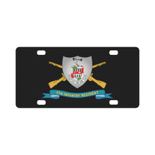 Load image into Gallery viewer, Army - 5th Infantry Regiment - DUI w Br - Ribbon X 300 Classic License Plate
