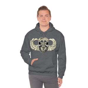 Unisex Heavy Blend Hooded Sweatshirt - SOF - Airborne Badge - SF - DUI