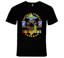 Load image into Gallery viewer, Army - Vietnam Combat Vet - N Co 75th Infantry (ranger) - 173rd Airborne Bde Ssi T Shirt
