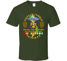 Load image into Gallery viewer, Army - Vietnam Combat Infantry Veteran W 2nd Bn 2nd Inf 1st Inf Div Ssi T Shirt
