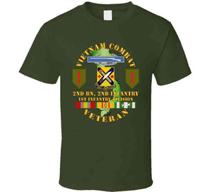 Army - Vietnam Combat Infantry Veteran W 2nd Bn 2nd Inf 1st Inf Div Ssi T Shirt