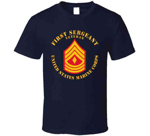 Usmc - First Sergeant - Veteran X 300 T Shirt