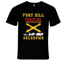 Load image into Gallery viewer, Army - Fort Sill, Home Of Artillery W Cassion - Gold X 300 T Shirt
