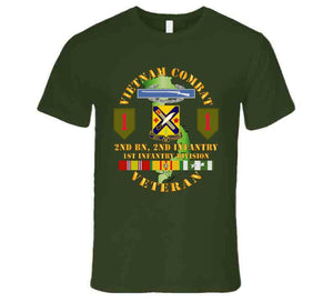 Army - Vietnam Combat Infantry Veteran W 2nd Bn 2nd Inf 1st Inf Div Ssi T Shirt