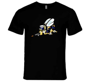 Navy - Seabee - Bee Only  - No Shadow X 300 T Shirt