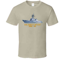 Load image into Gallery viewer, Navy - Destroyer - Uss John S Mccain -  Ship On Top Txt T Shirt
