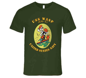 Navy - USS Wasp, (CV-7) - T Shirt, Premium and Hoodie