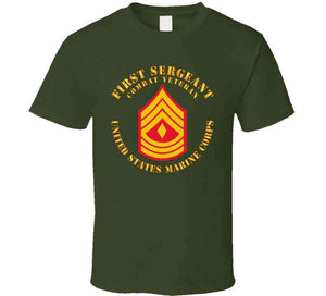 Usmc - First Sergeant - Combat Veteran X 300 T Shirt