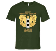 Load image into Gallery viewer, Army - Emblem - Warrant Officer - Cw2 - Retired T Shirt
