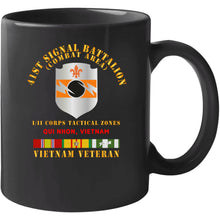 Load image into Gallery viewer, Army - 41st Signal Bn Combat Area Vn Vet W Svc Ribbon - Qui Nhon X 300 T Shirt
