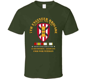 Army -  7th Engineer Bde - Ssi - 1969 Ludendorff, Germany W Cold War Svc X 300 T Shirt