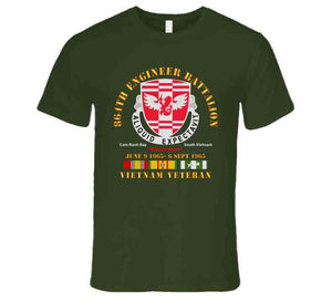 864th Engineer Bn - June 9 1965 - 6 Sept 1965 - Vietnam Vet W Vn Svc Long Sleeve T Shirt