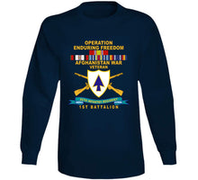 Load image into Gallery viewer, Army - 26th Infantry Regiment - Dui W Br - Ribbon - Top - 1st Bn W Afghan Svc  X 300 T Shirt

