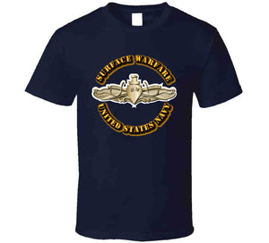 Navy - Surface Warfare Badge - V1 - Gold T Shirt